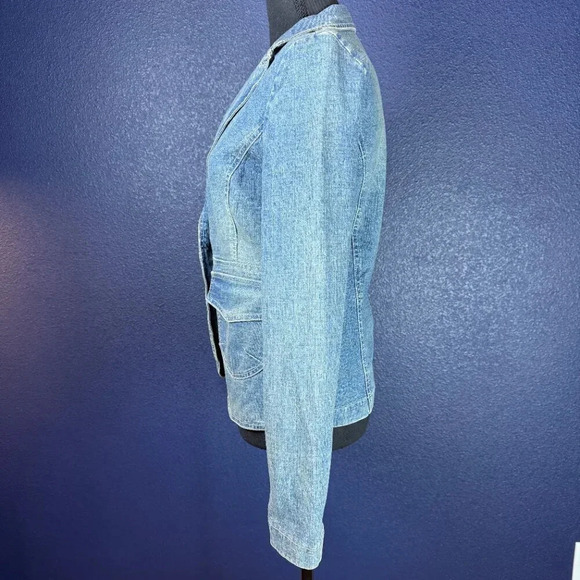 Hydraulic Fitted Denim Blazer Style Jacket, Size Small - Picture 8 of 9